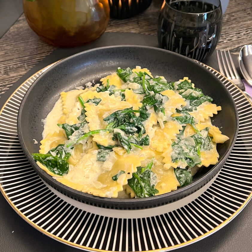 Ravioli mit Spinat
