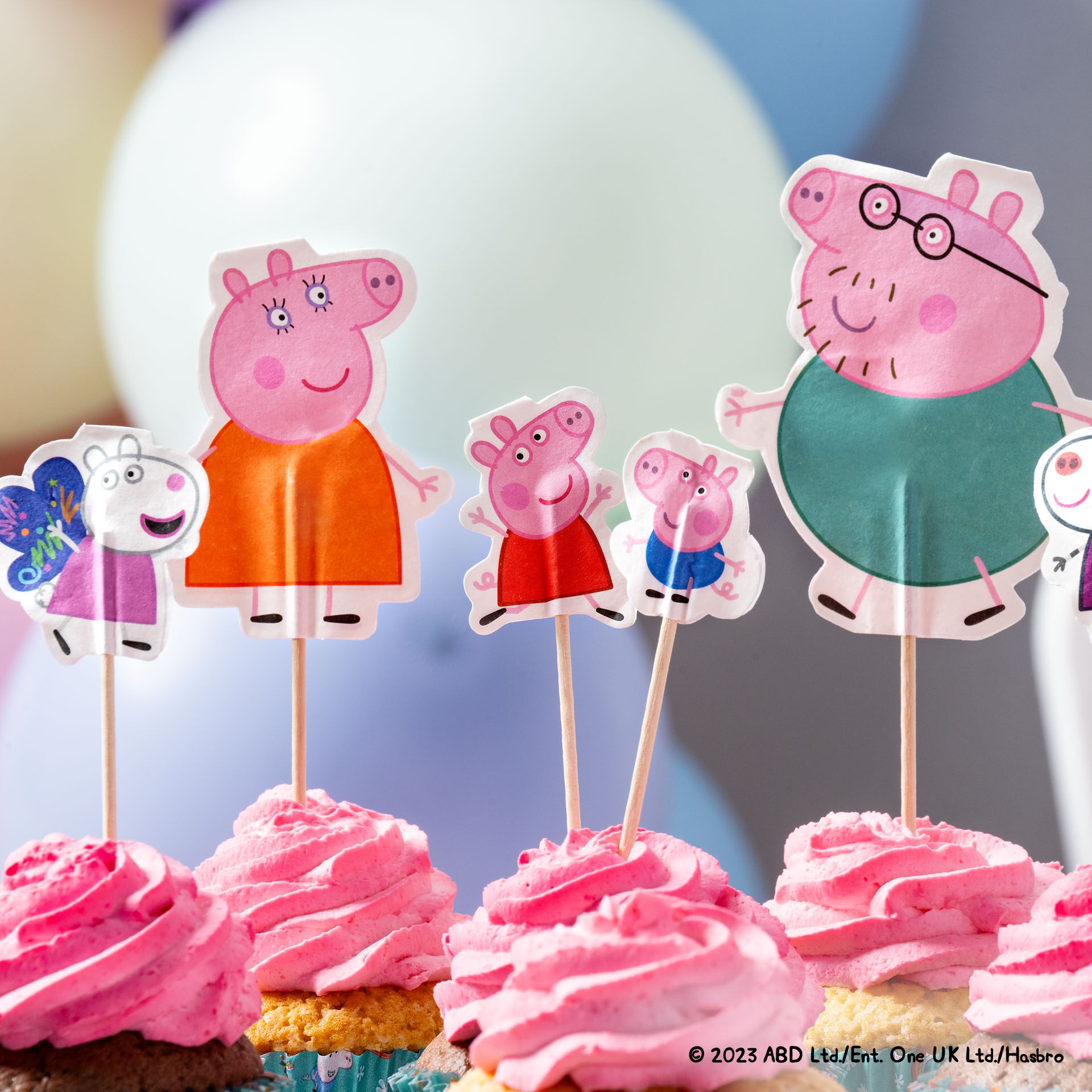 Party-Picker Peppa, Freunde & Familie, 24 Stk