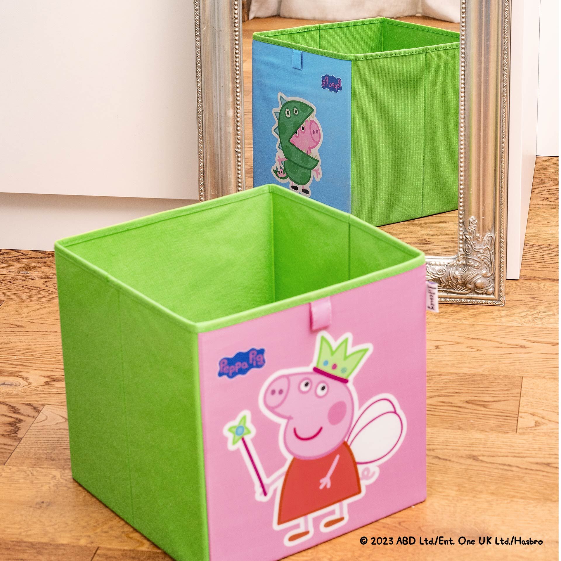 Aufbewahrungsbox Peppa Pig Fee & George, 30x30x30cm