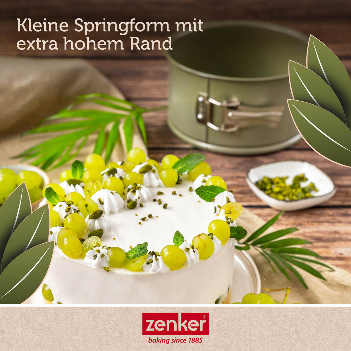 Springform mit hohem Rand Green Vision, Ø18cm