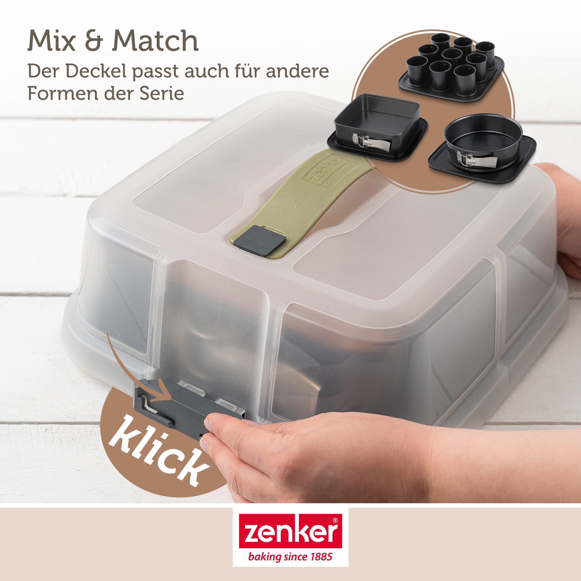 Mini Törtchen Backblech mit Transporthaube & Törtchenretter, 9er