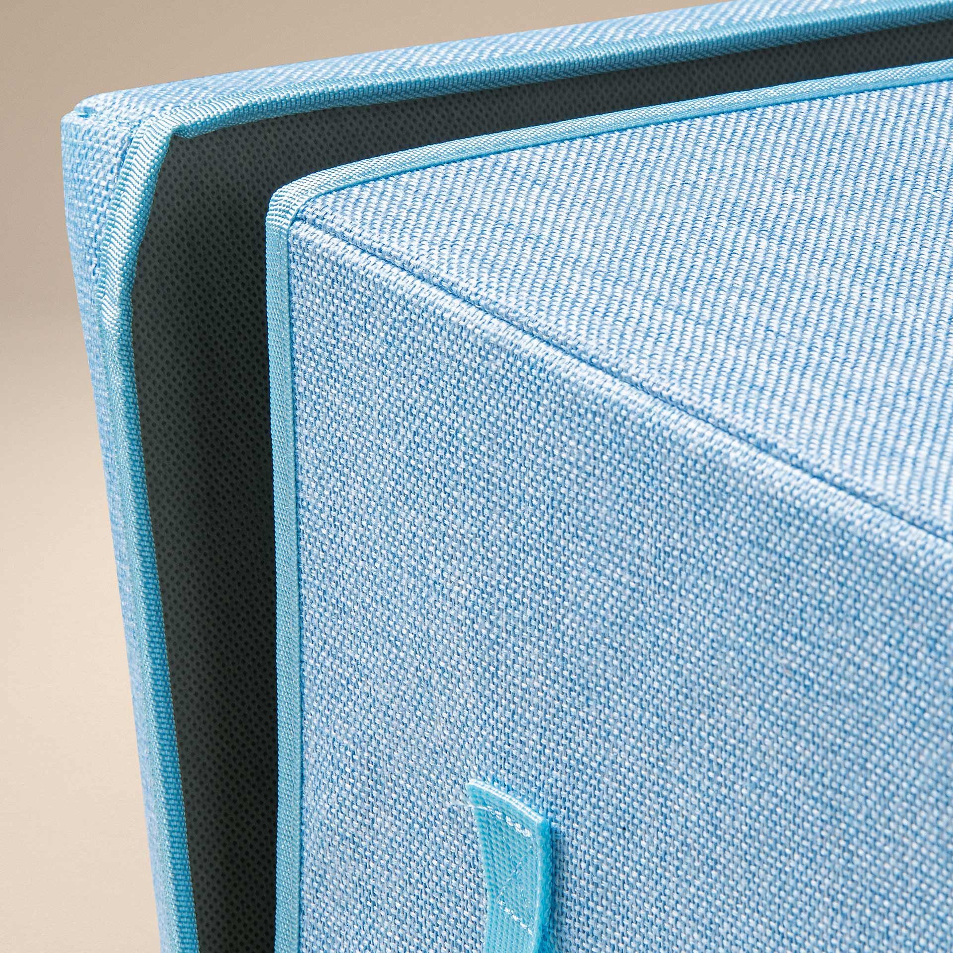 Aufbewahrungsbox mit Deckel, blau, 33x33x33cm