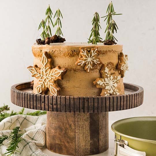 Winter Semi Naked Cake