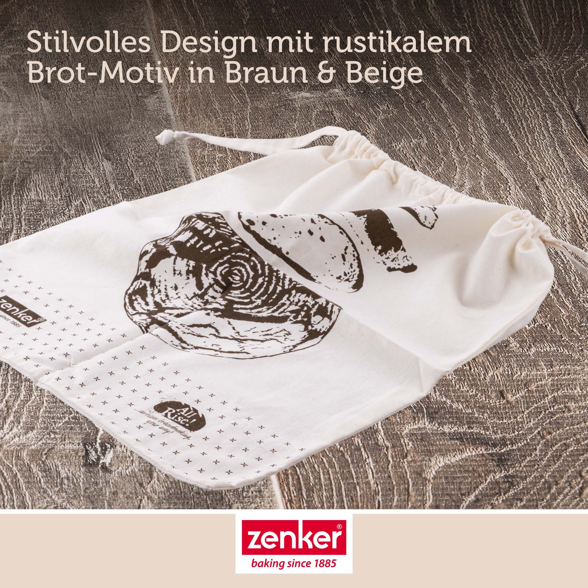 Brotbeutel Dein Brot! 45x38 Baumwolle