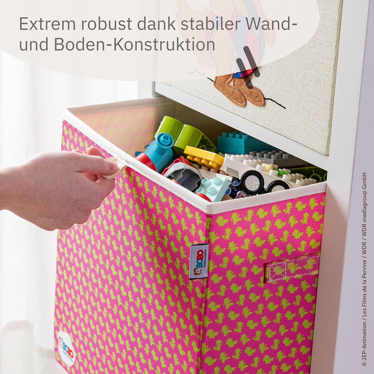 Aufbewahrungsbox Bobo, pink, 33x33x33cm