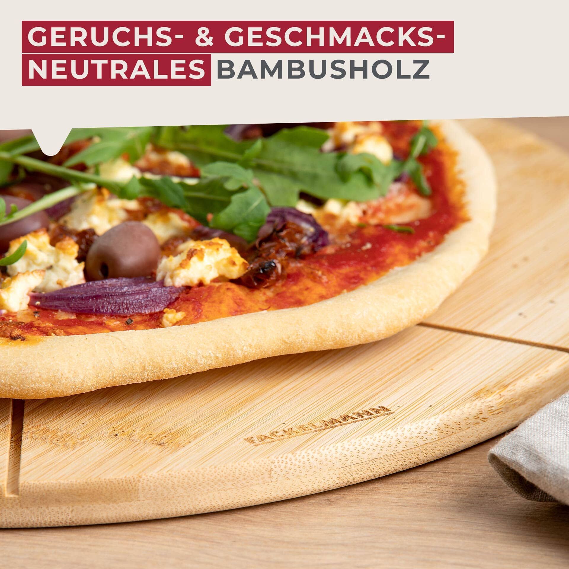 Schneidebrett mit Stückeinteilung, Ø32cm, FAIR