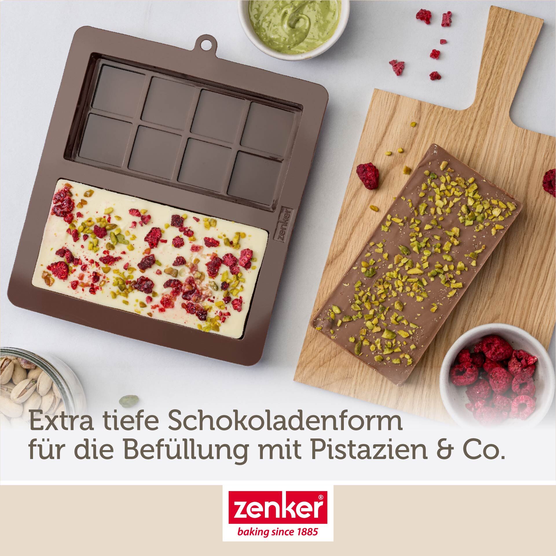 Schokoladenform Dubai-Schokolade, Silikon