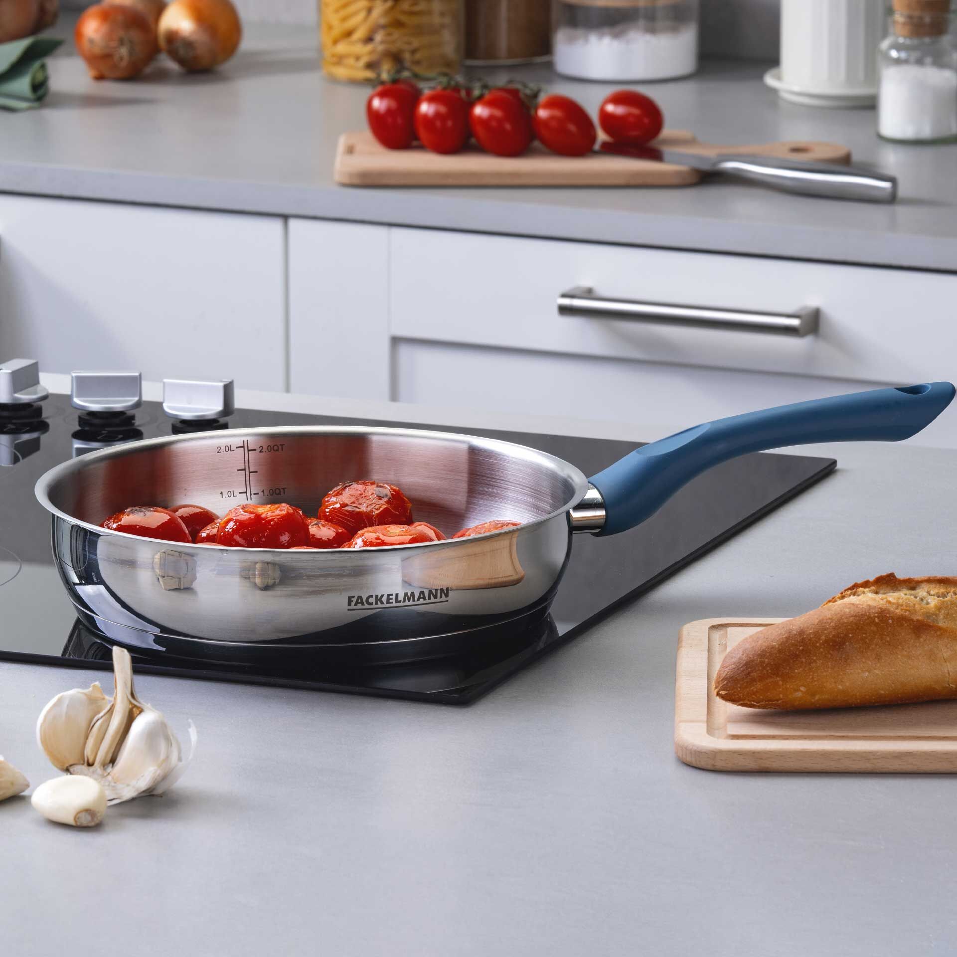 Bratpfanne Essential, Ø24cm, Edelstahl, blau