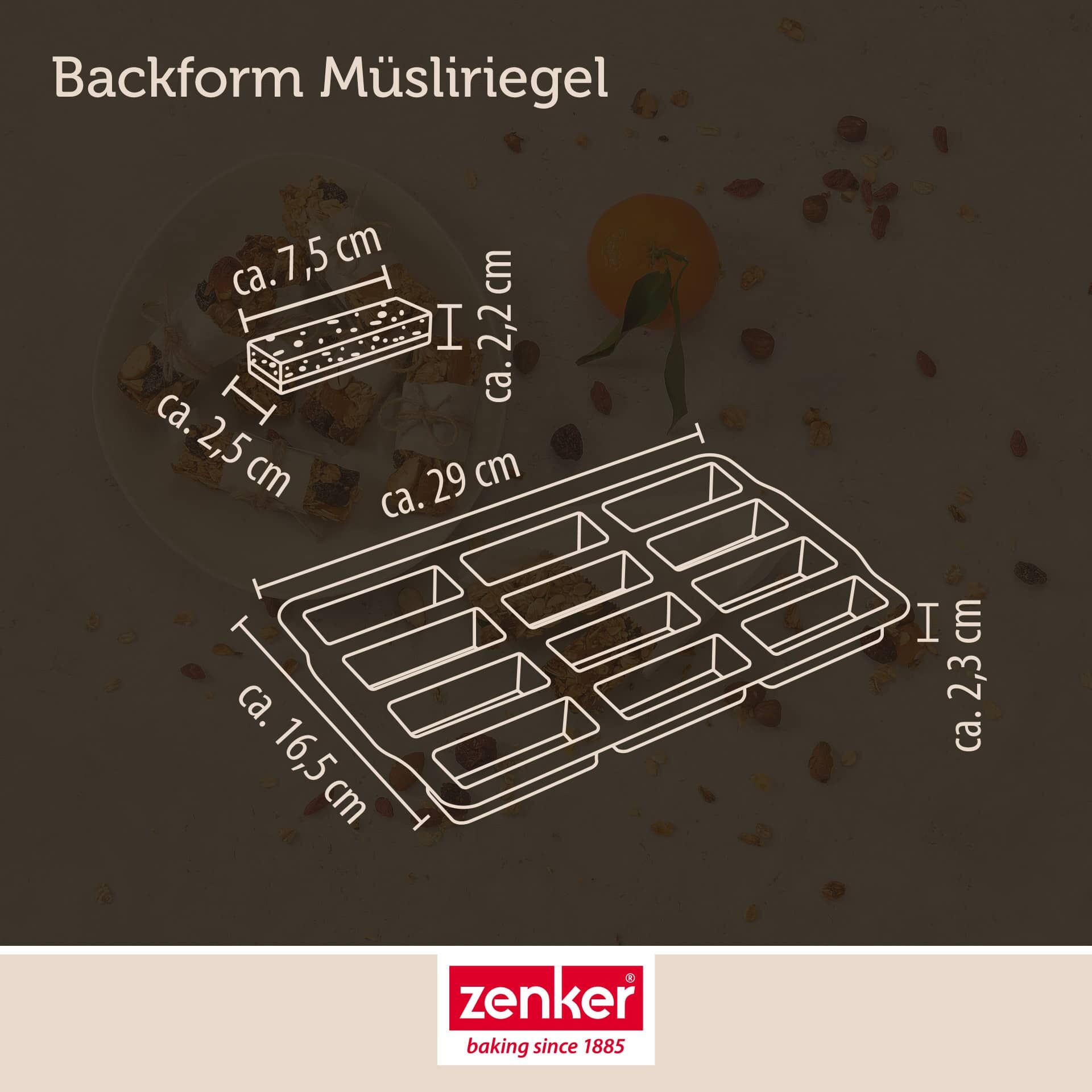 Müsliriegelform Sweet Sensation, 29x16,5cm