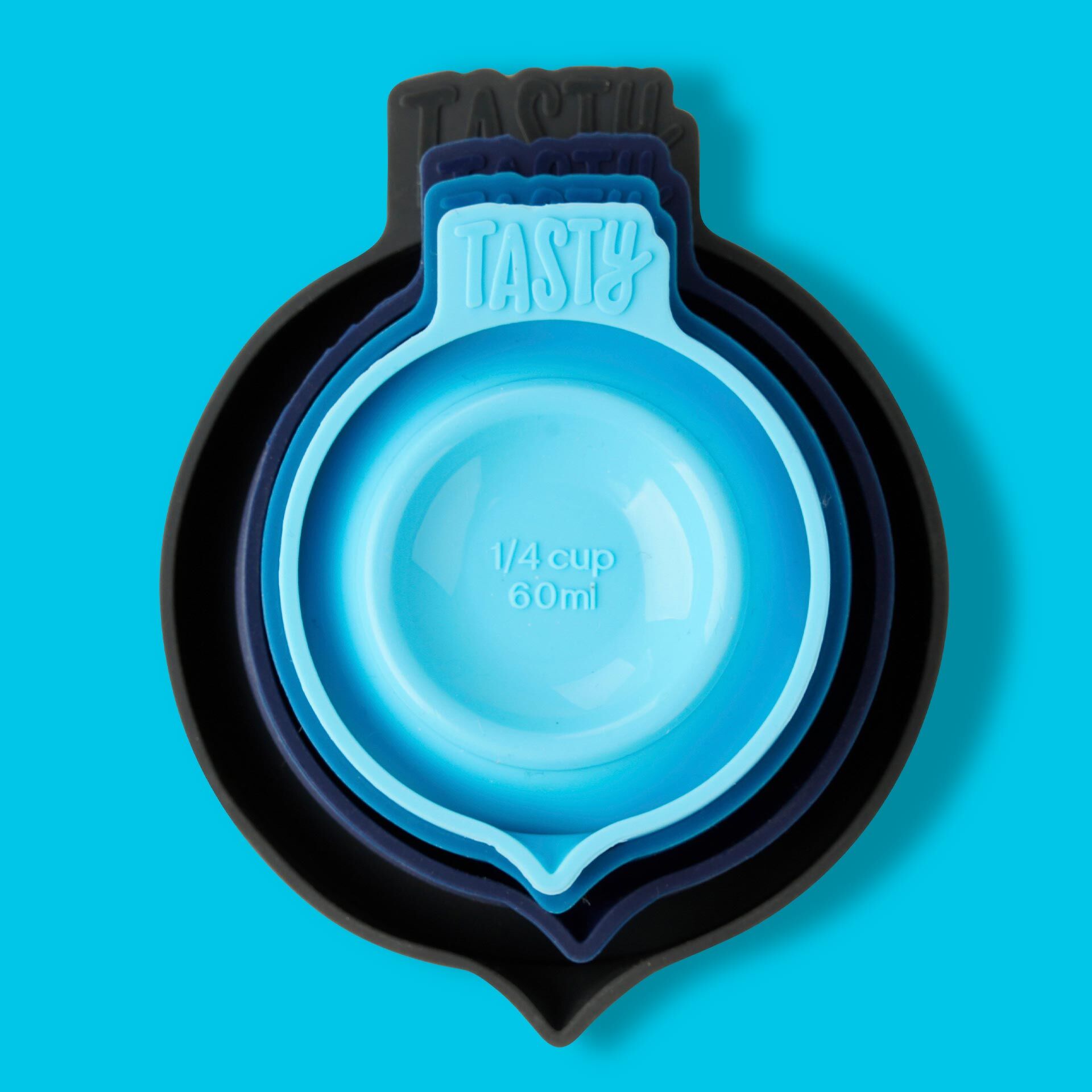 Messbecher faltbar, 4-teilig, Silikon