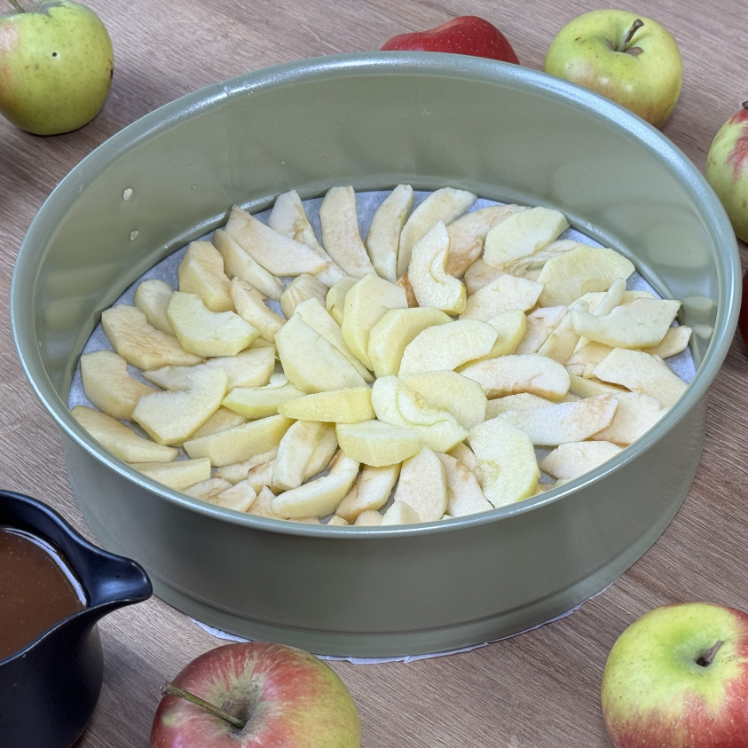 Gestürzter Apfelkuchen