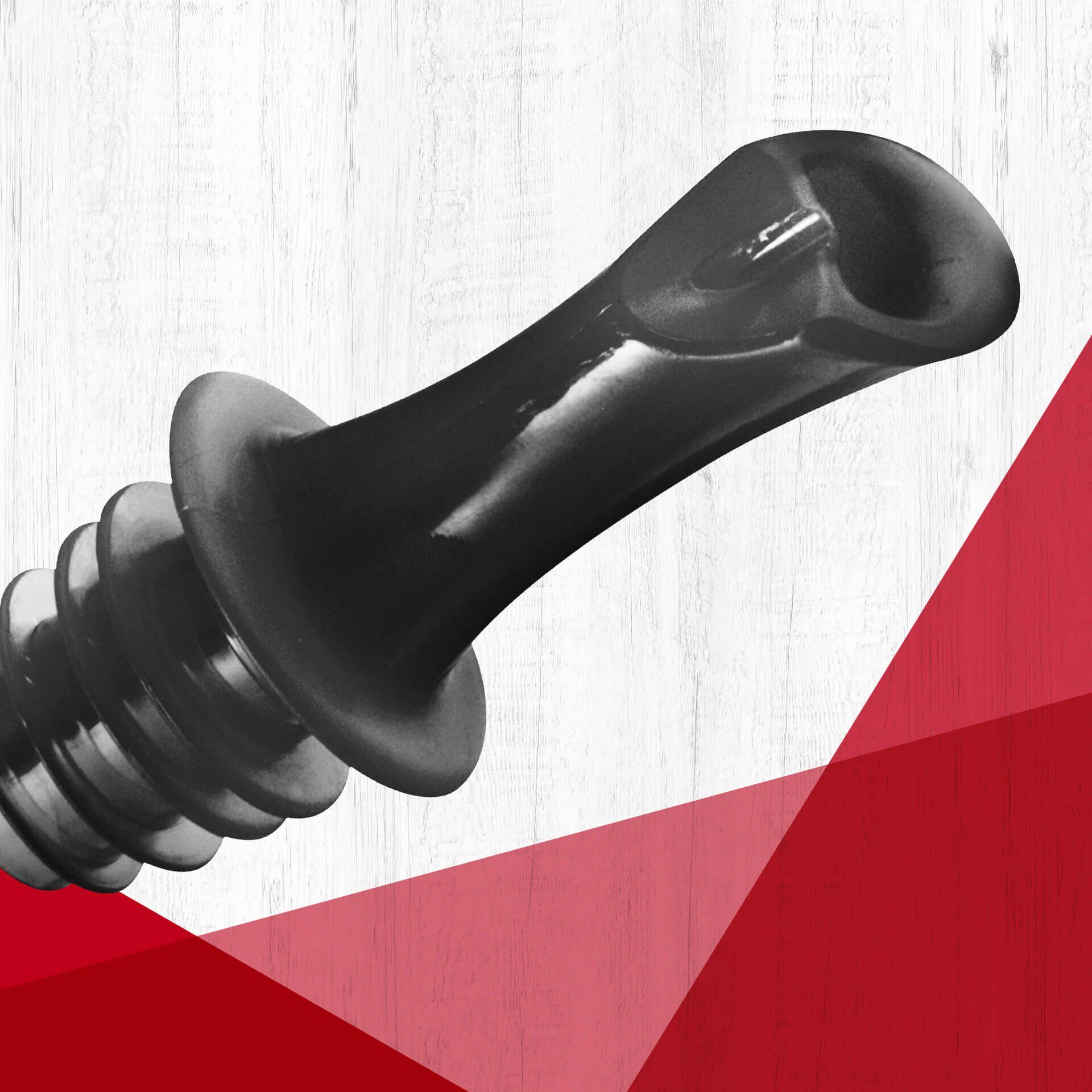 Ausgießer, Kunststoff, schwarz