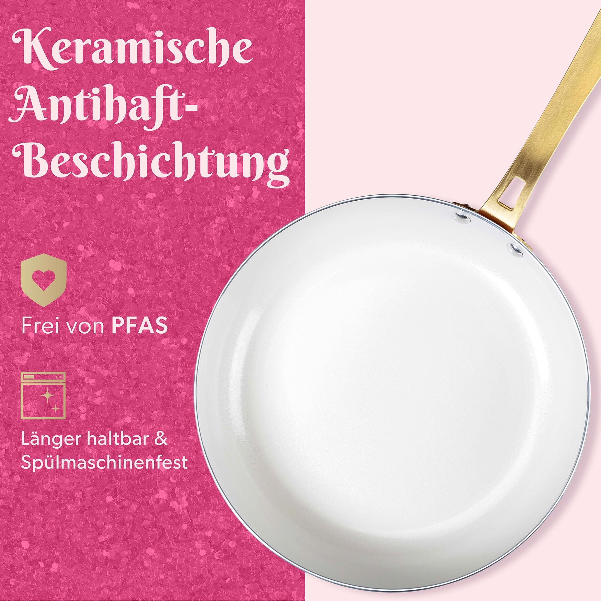 Bratpfanne mit keramischer Antihaft-Beschichtung, Ø26cm