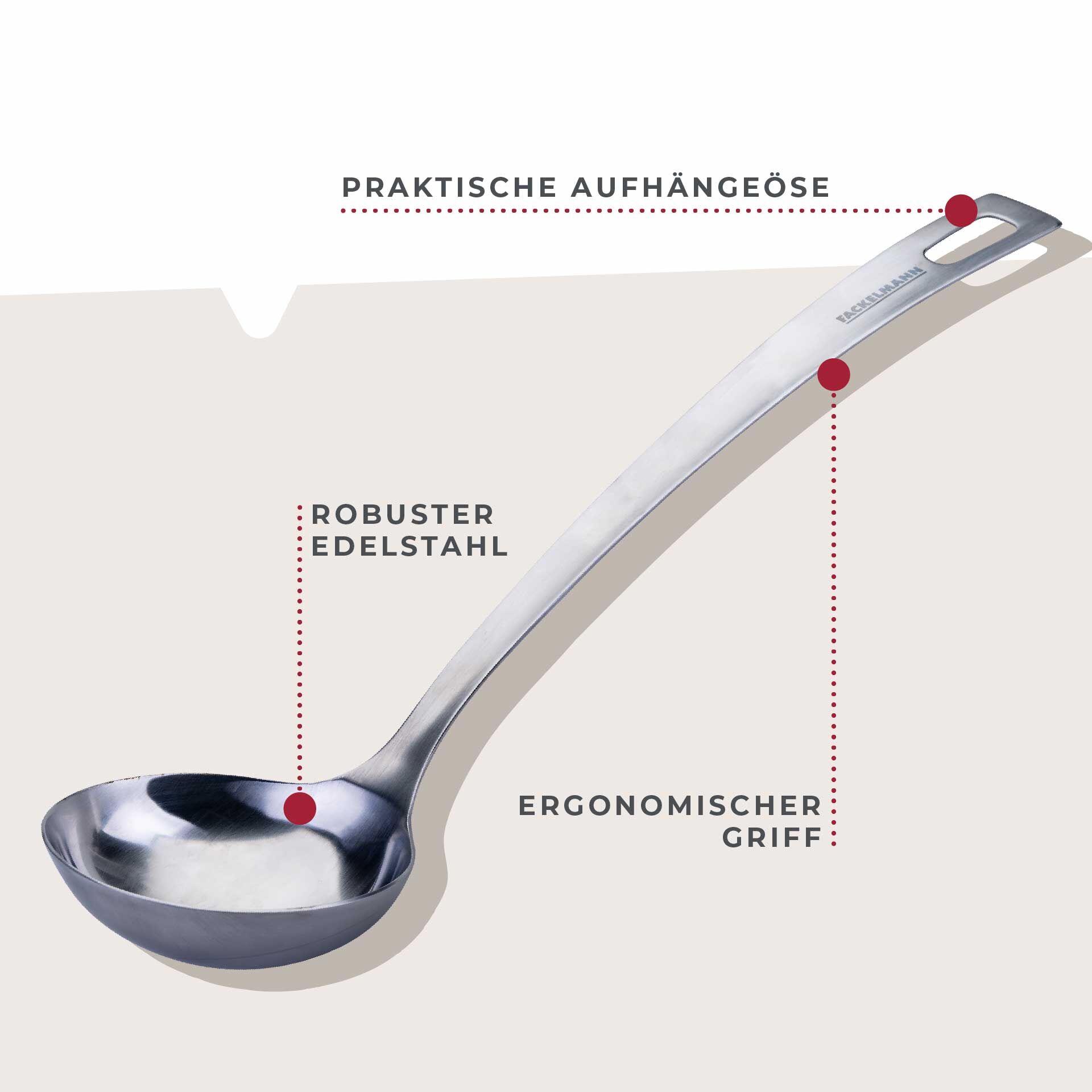 Schöpflöffel Essential, Edelstahl