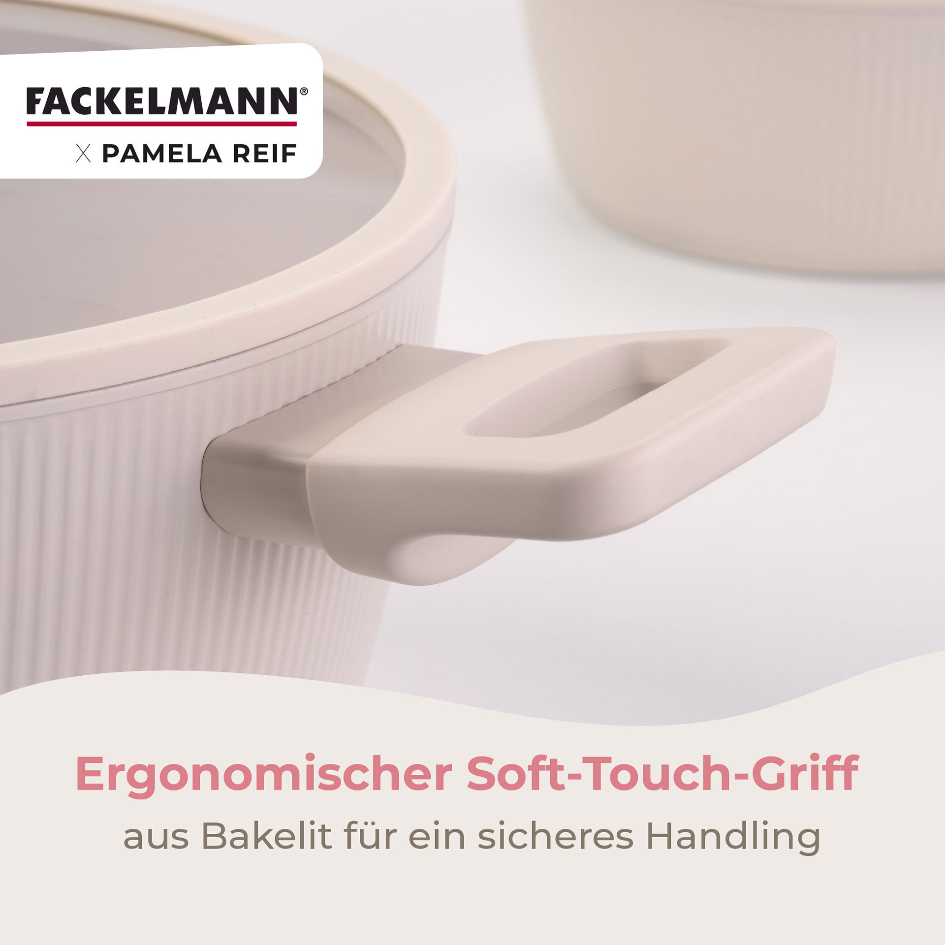 Pamela Reif Kochtopf mit Deckel Shell, Ø20cm