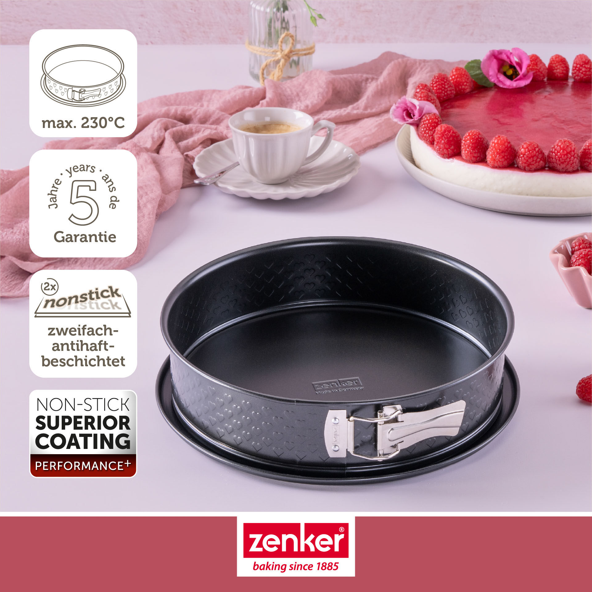 Springform mit Flachboden Beloved+, Ø24cm