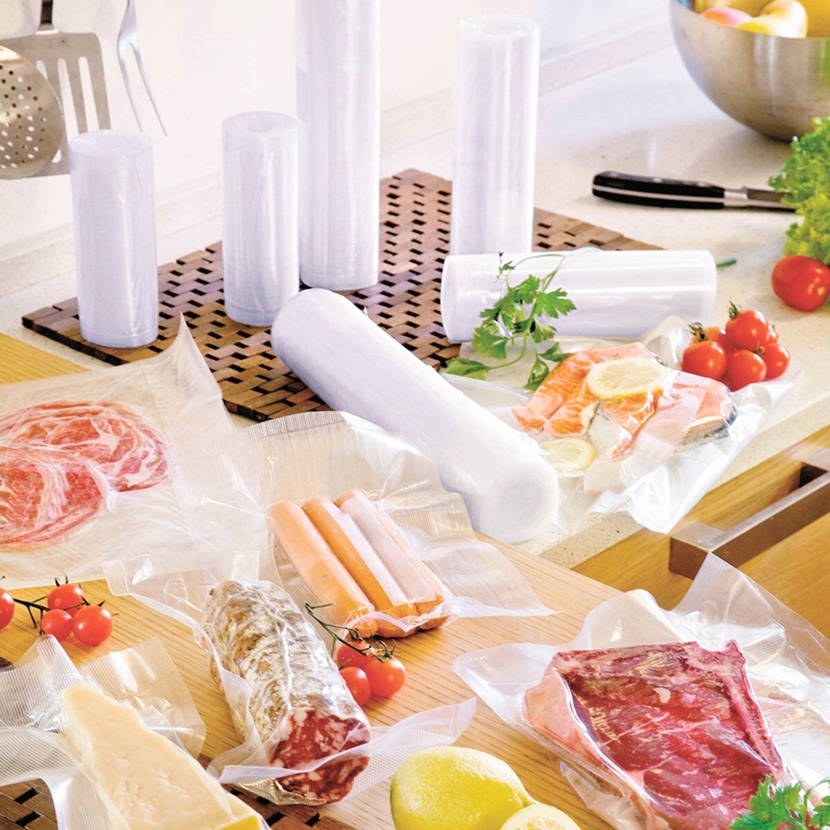 Folienrollen für Vakuumierer VRS 3060, 30x600cm, 2 Stück