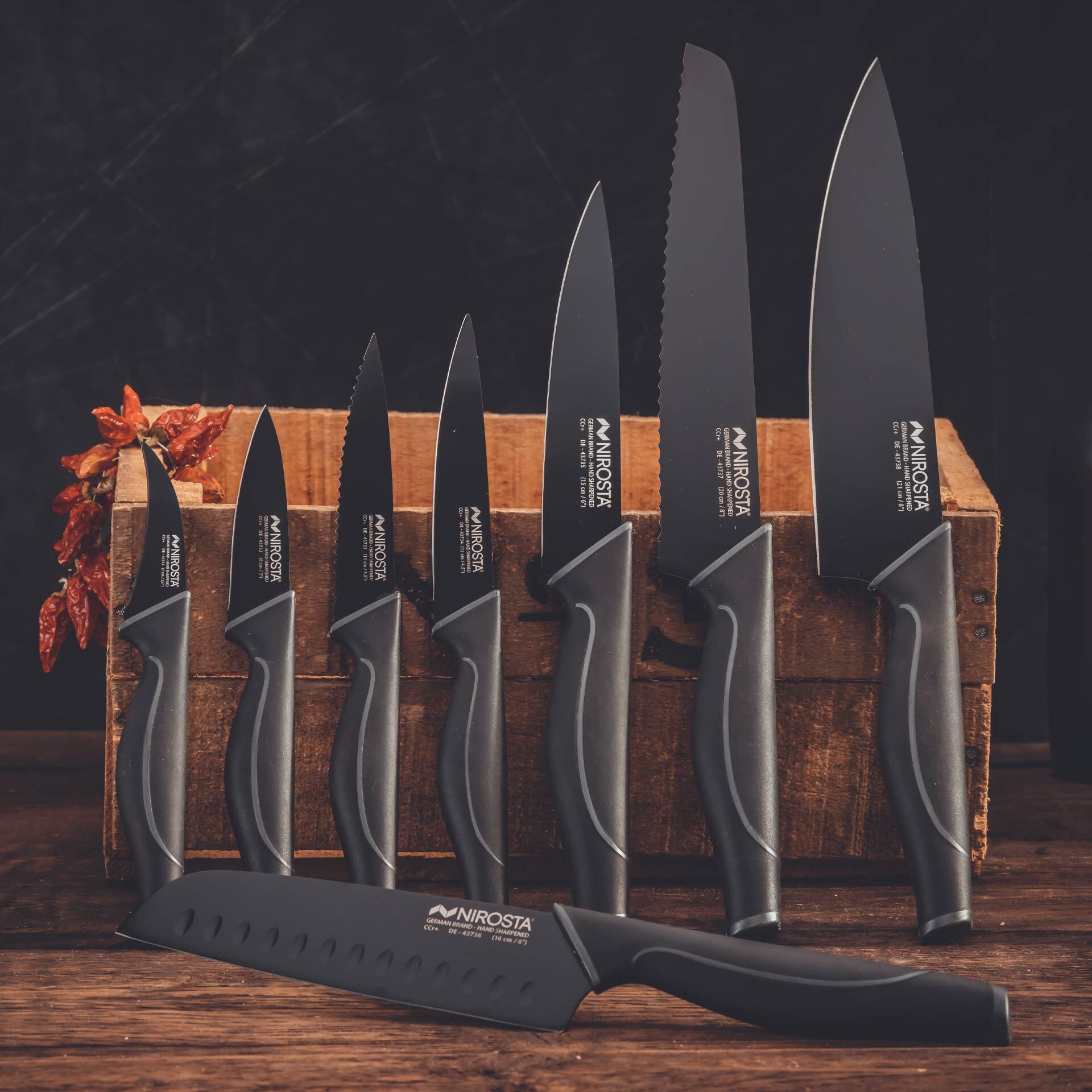 Messerblock-Set Wave, 9-teilig