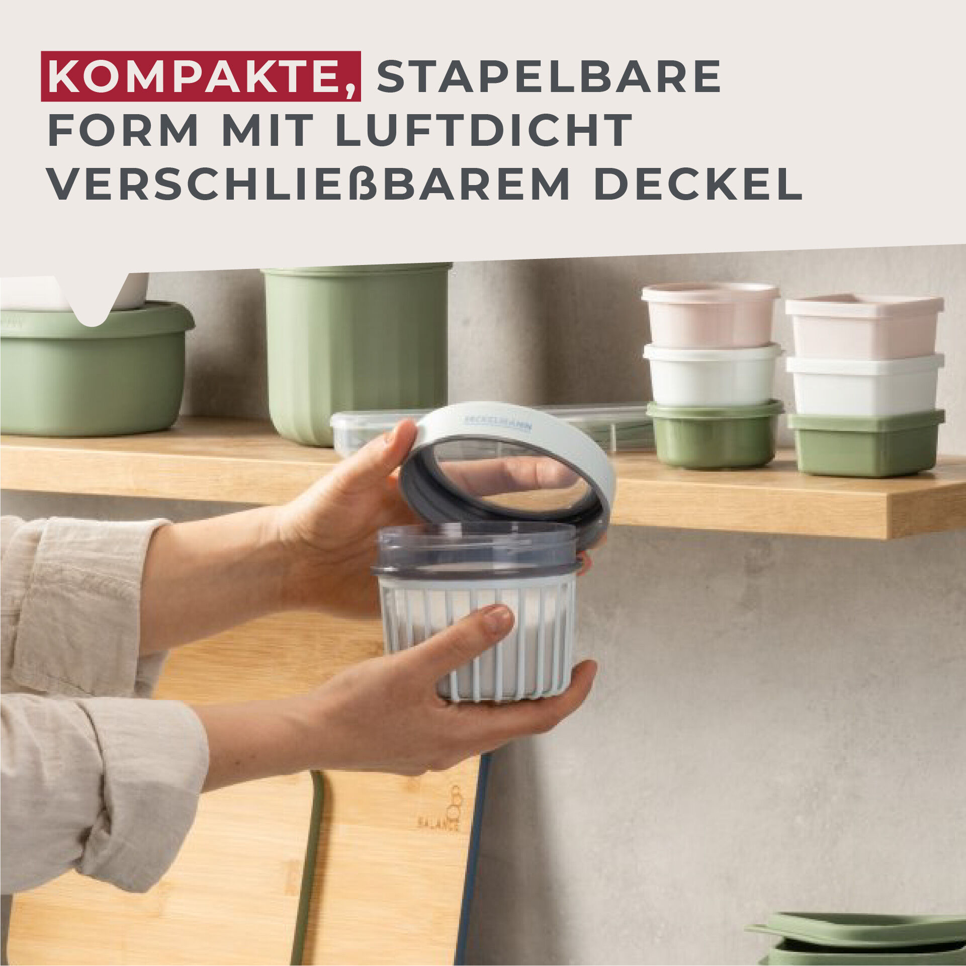 Vorratsdose Be The Move, gerillt, 500ml, hellblau