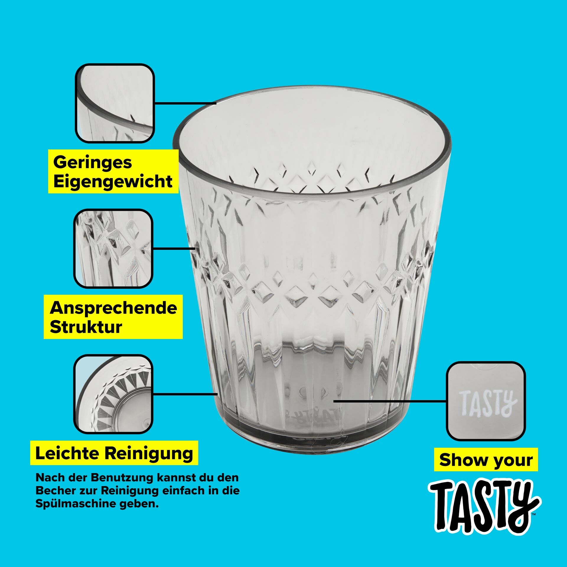 Trinkglas Urban Oasis, 250ml