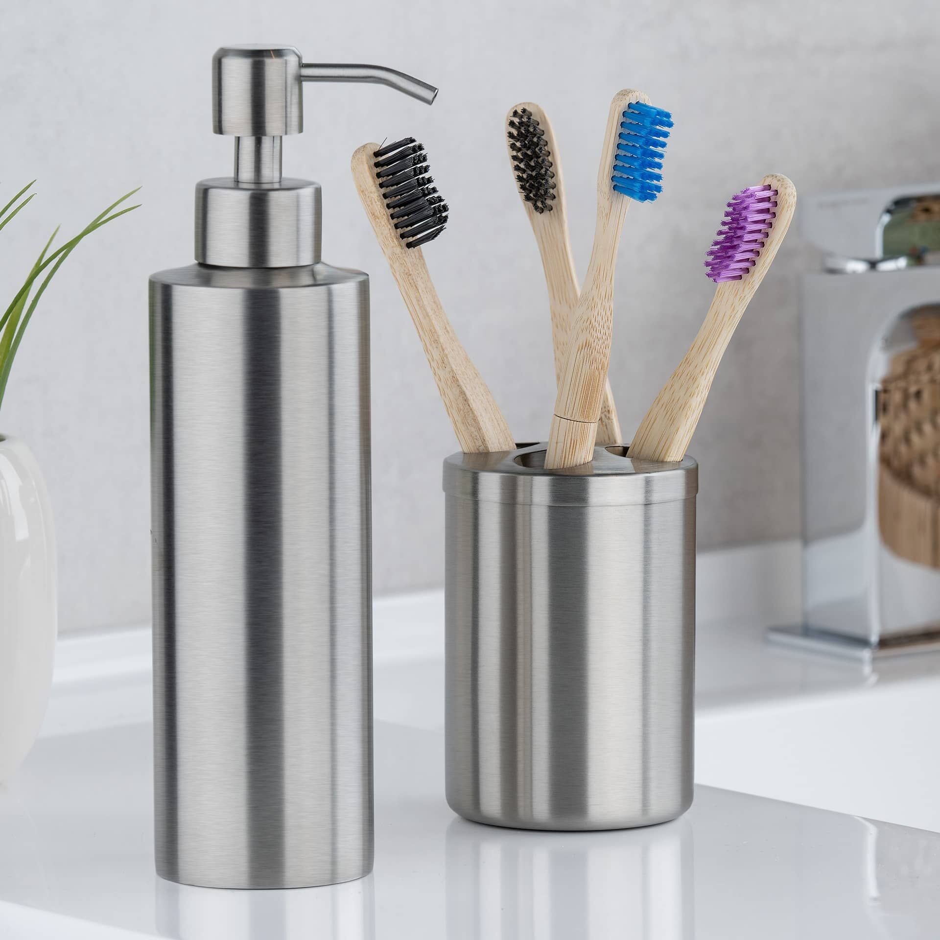 Zahnbürstenhalter, Edelstahl