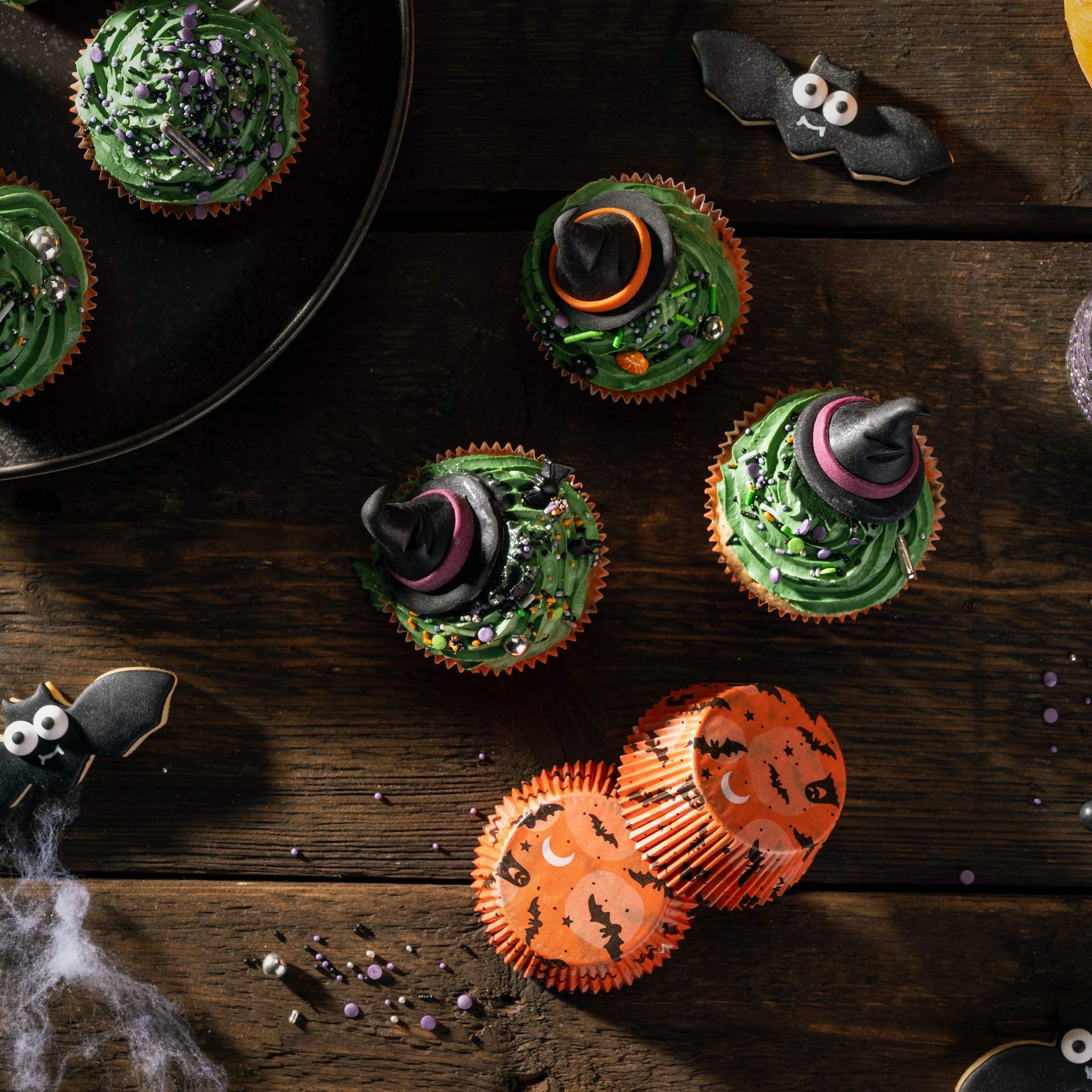 Happy Halloween Baking Papierbackförmchen, 50 Stück