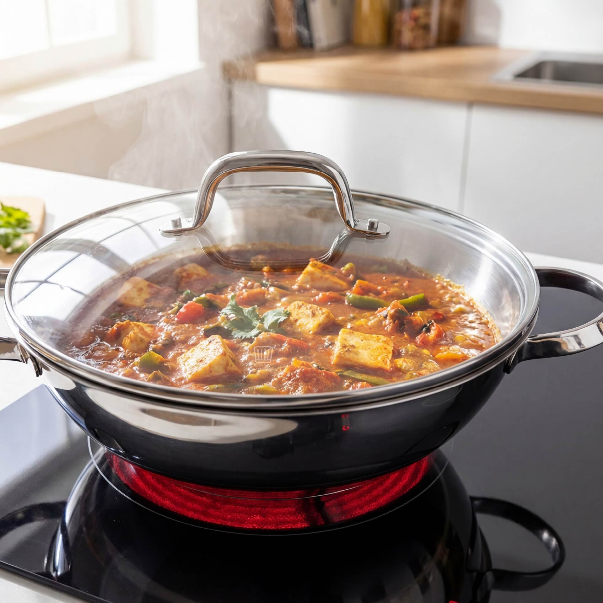 Wokpfanne mit Deckel Rosenheim, Ø30cm