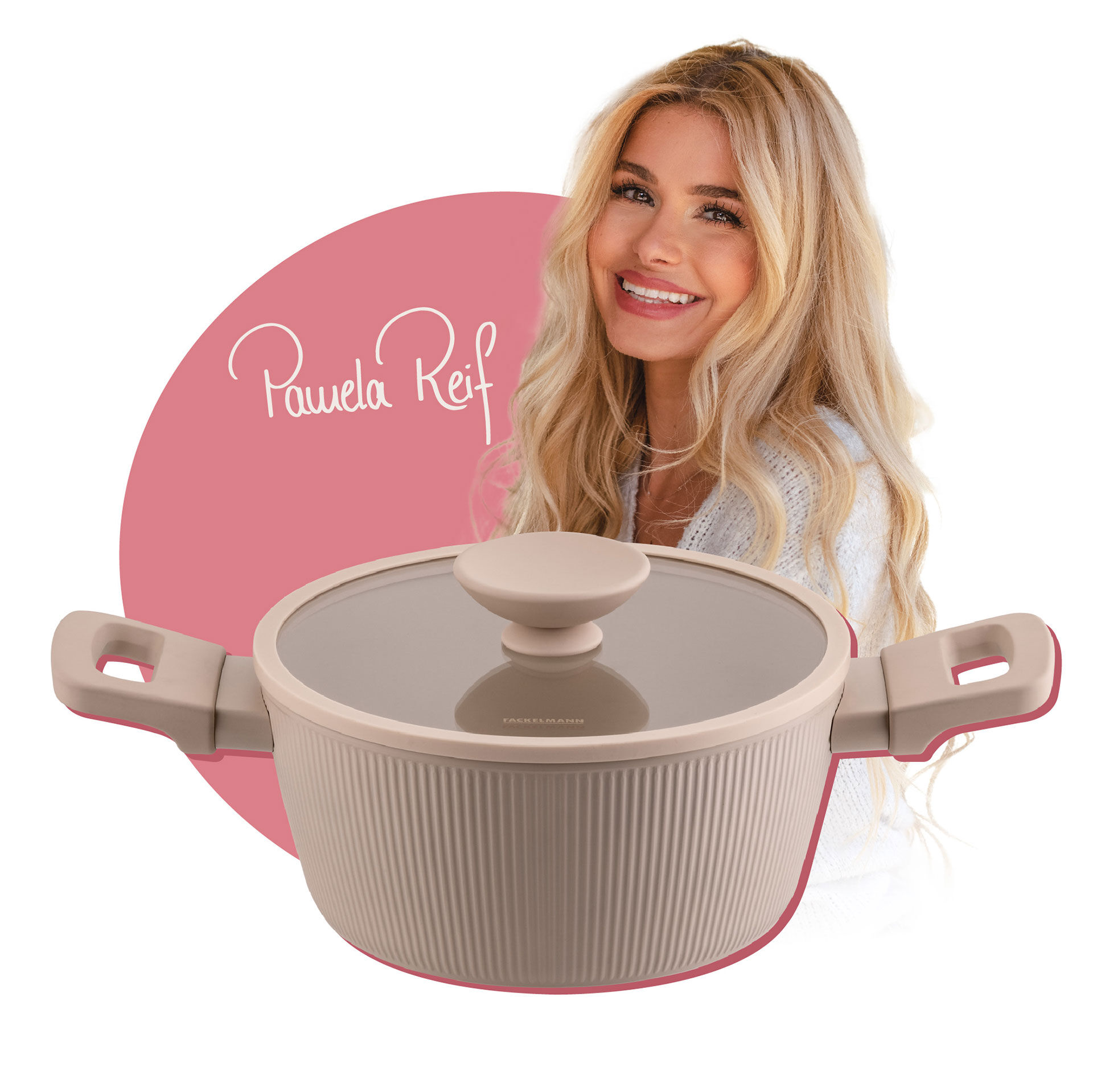 Pamela Reif Kochtopf mit Deckel Shell, Ø20cm