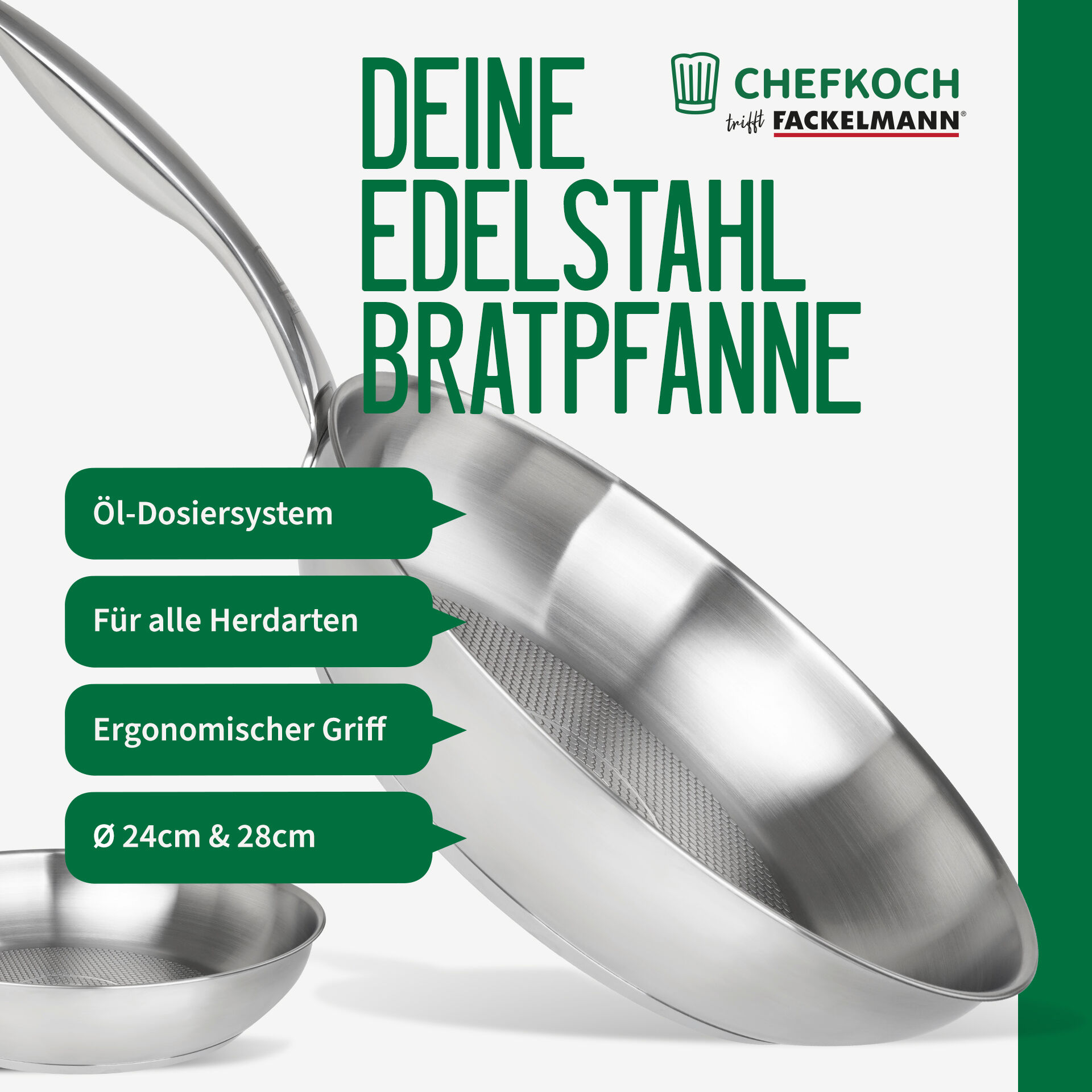 Pfannen-Set München Edelstahl 2-teilig