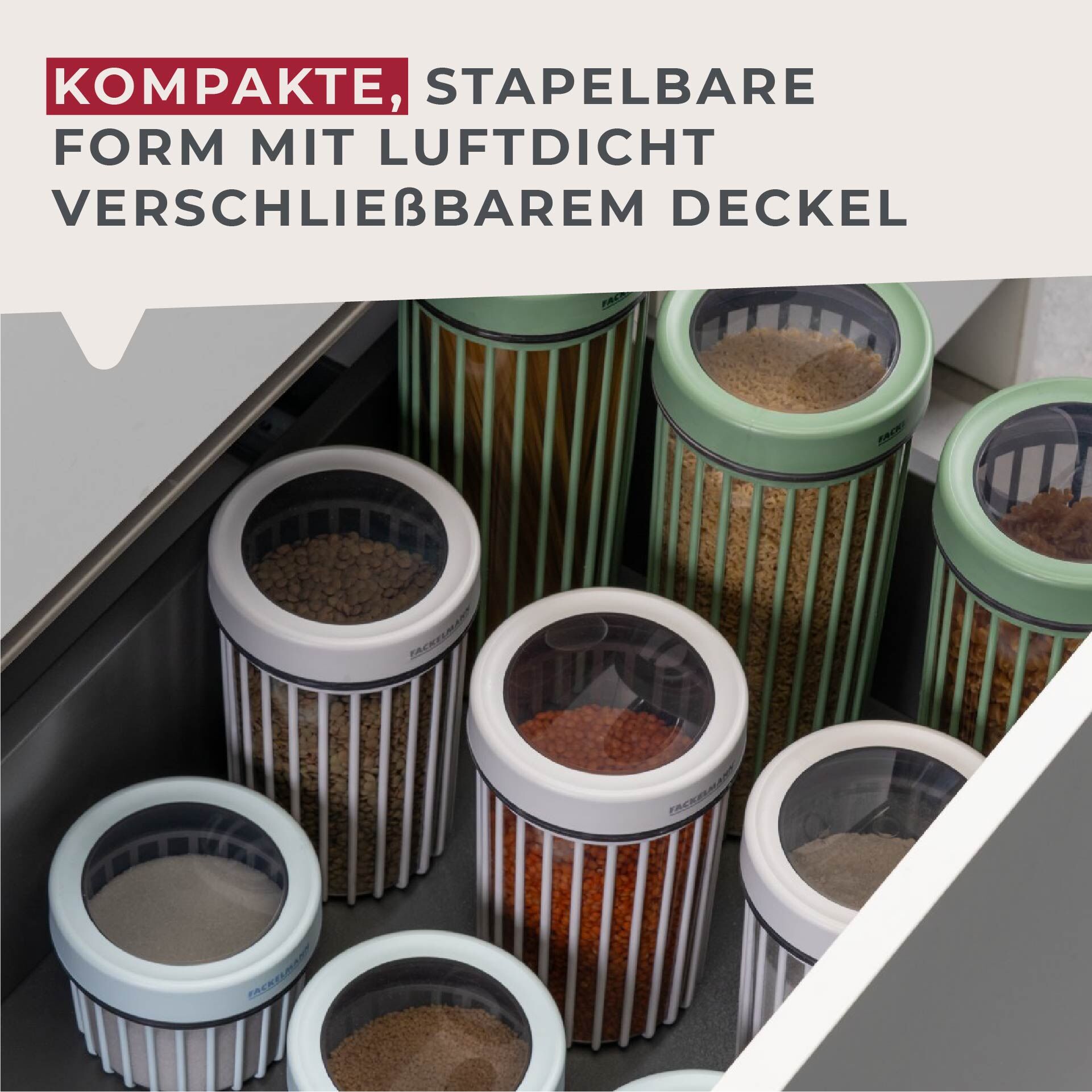 Vorratsdose Be The Move, 1,1L, hellbeige