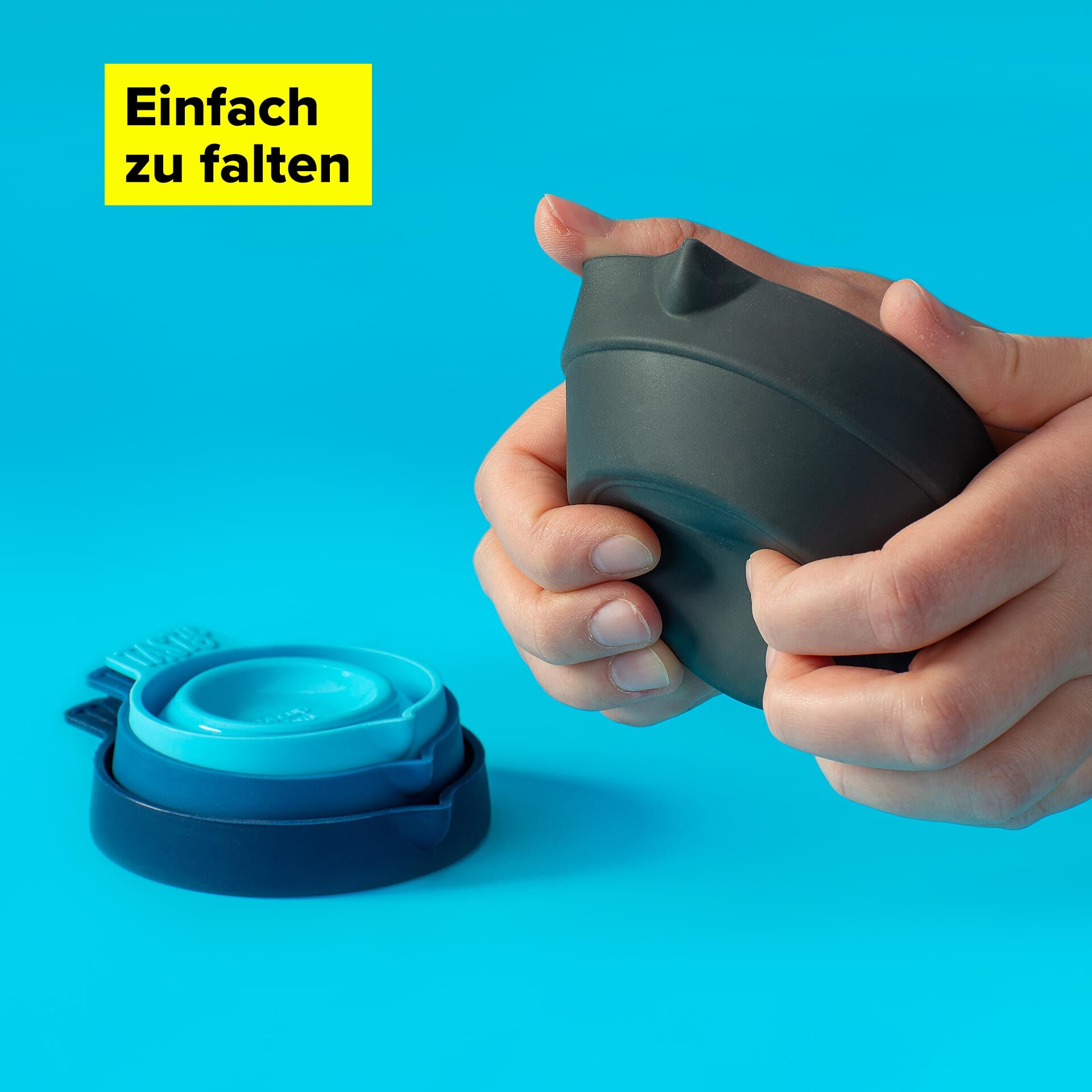 Messbecher faltbar, 4-teilig, Silikon