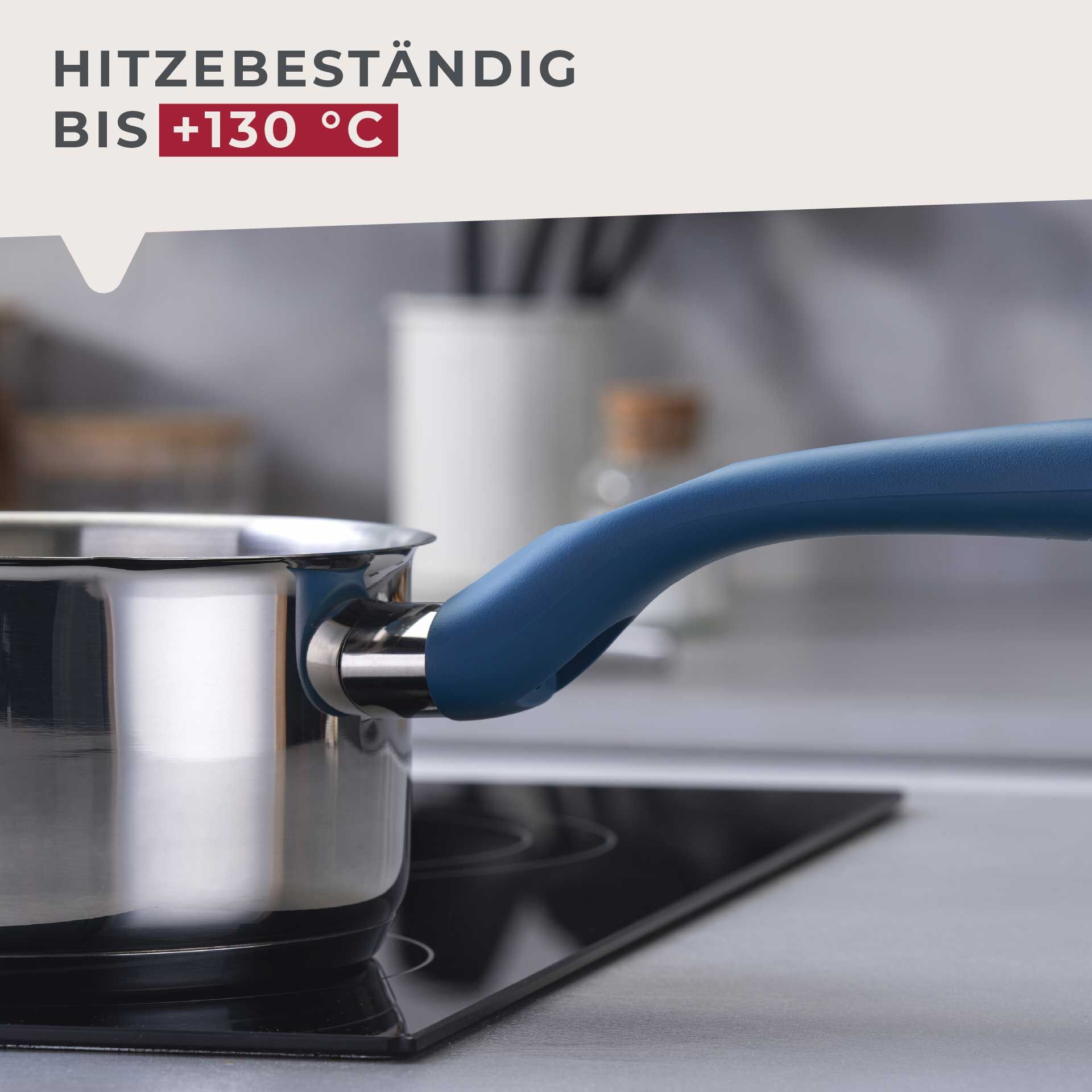 Stielkasserolle Essential, Ø12cm, blau