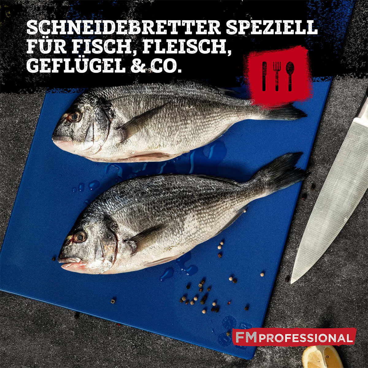 Schneidebretter-Set "HACCP", 6-teilig