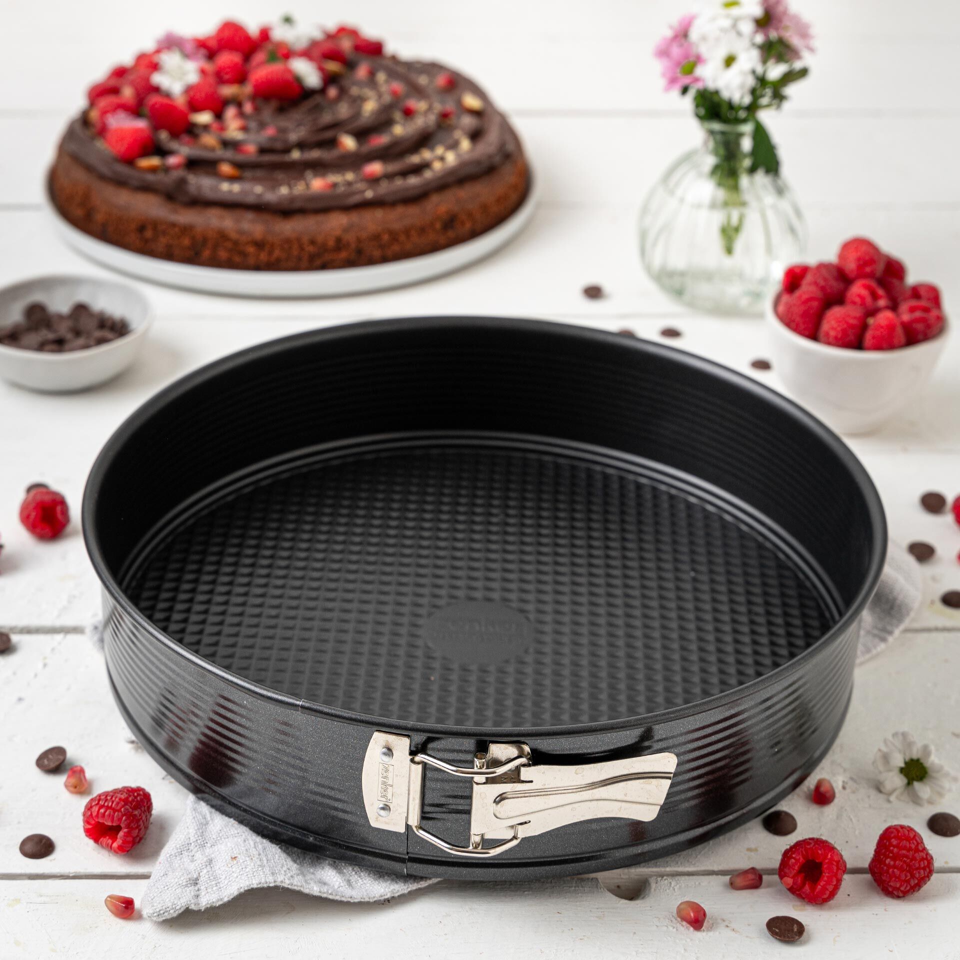 Springform mit Flachboden Perfect Black+, Ø28cm