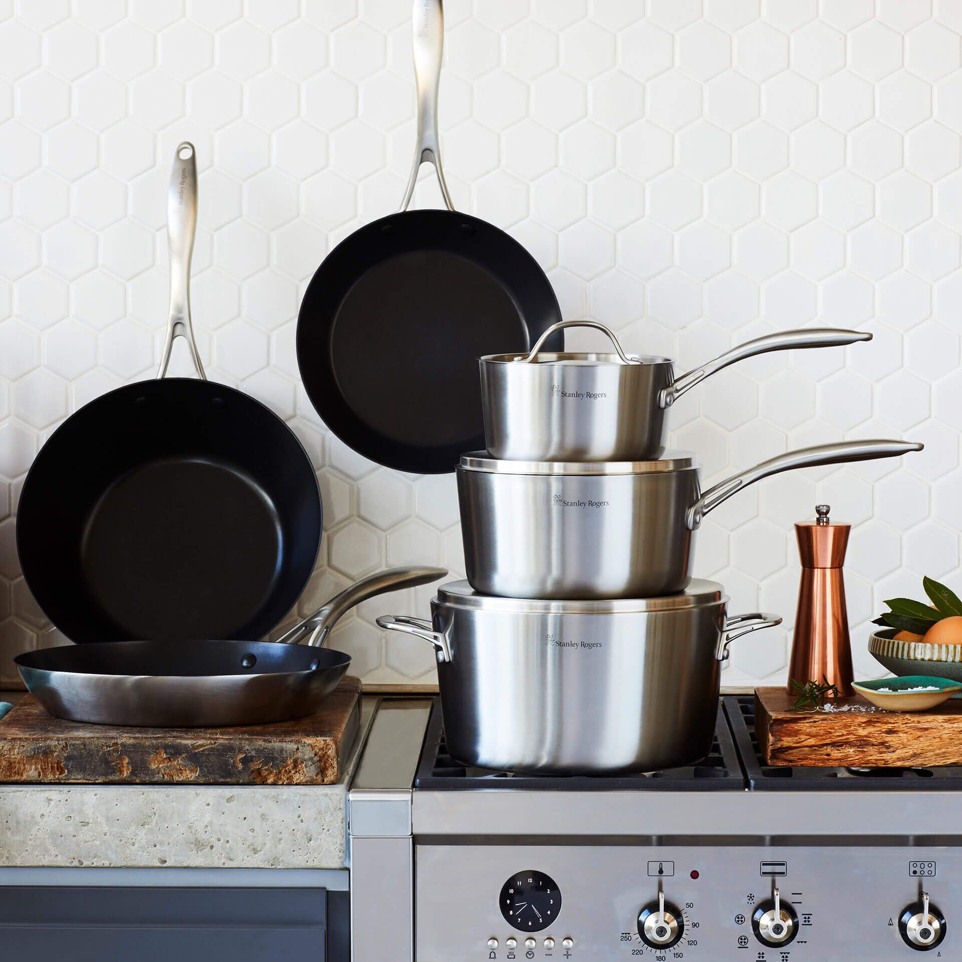 Kochtopf mit Deckel Conical Tri-Ply, Ø16cm, 1,25 l, Edelstahl