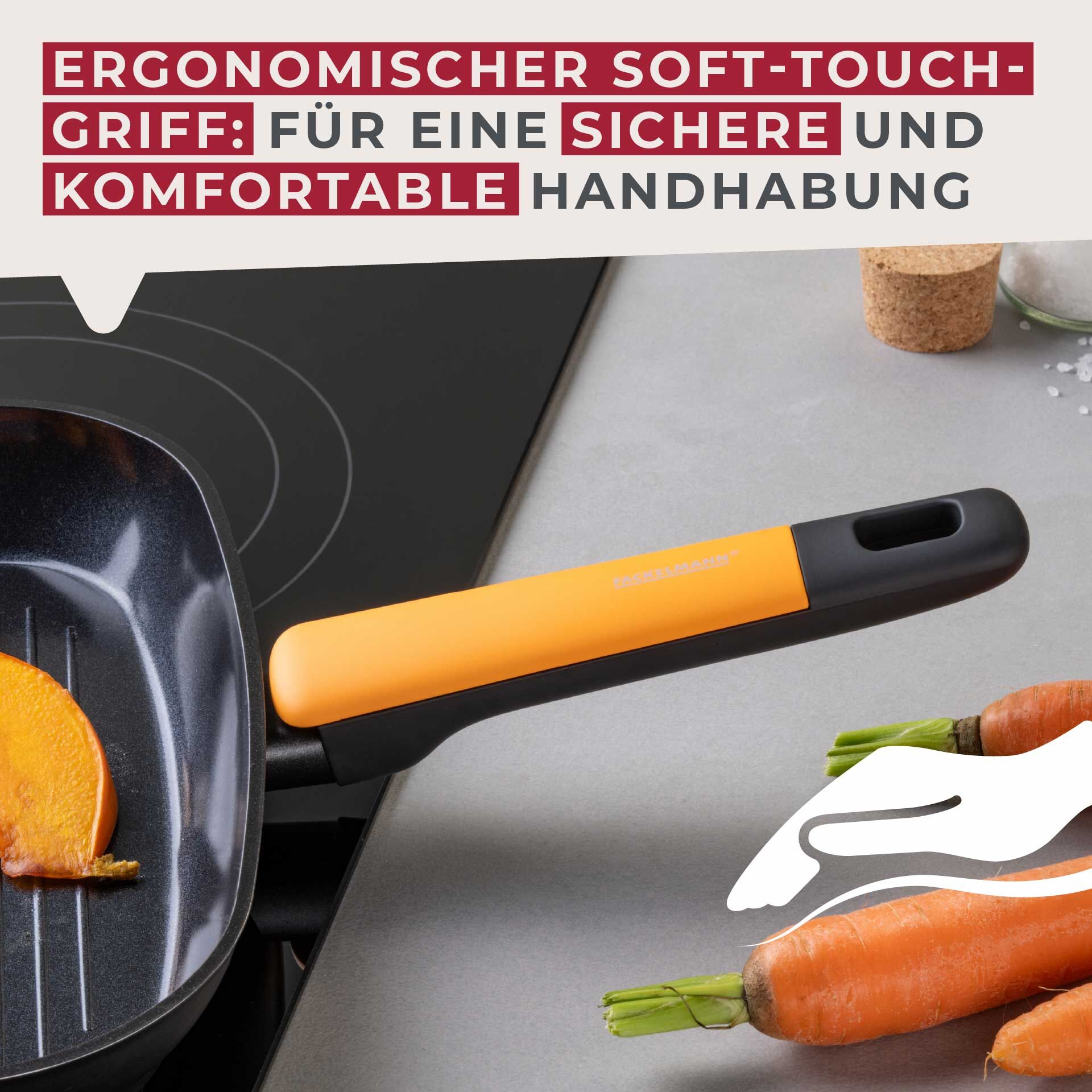 Grillpfanne Soft Collection, Keramik, antihaft, Ø28cm