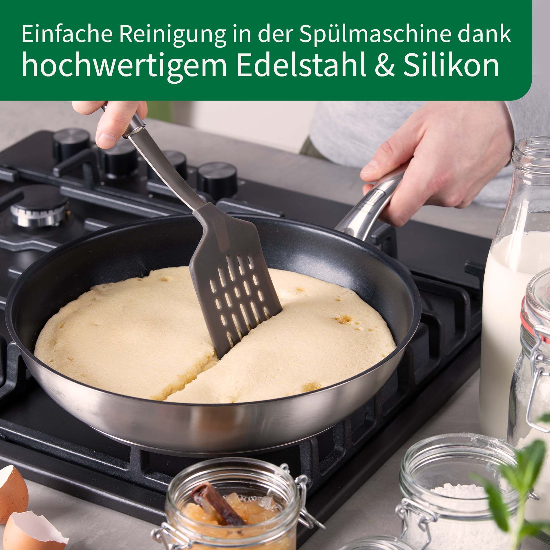 Pfannenwender mit Schlitzen München, 31cm