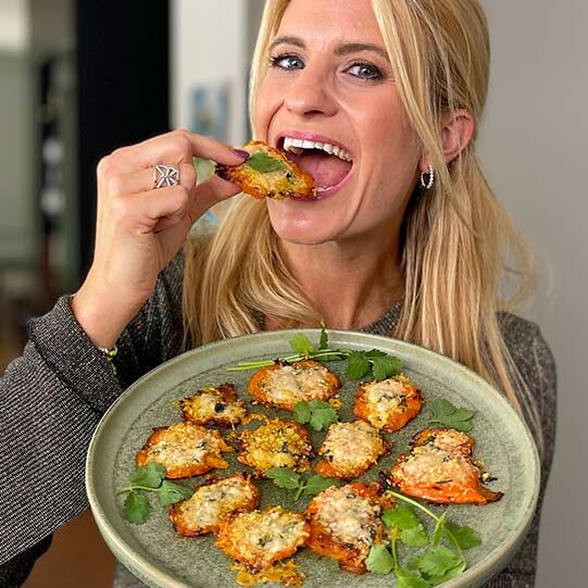 Smashed Parmesan-Kürbisse