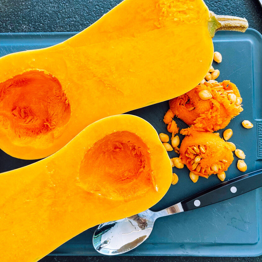 Gebackener Butternut-Kürbis