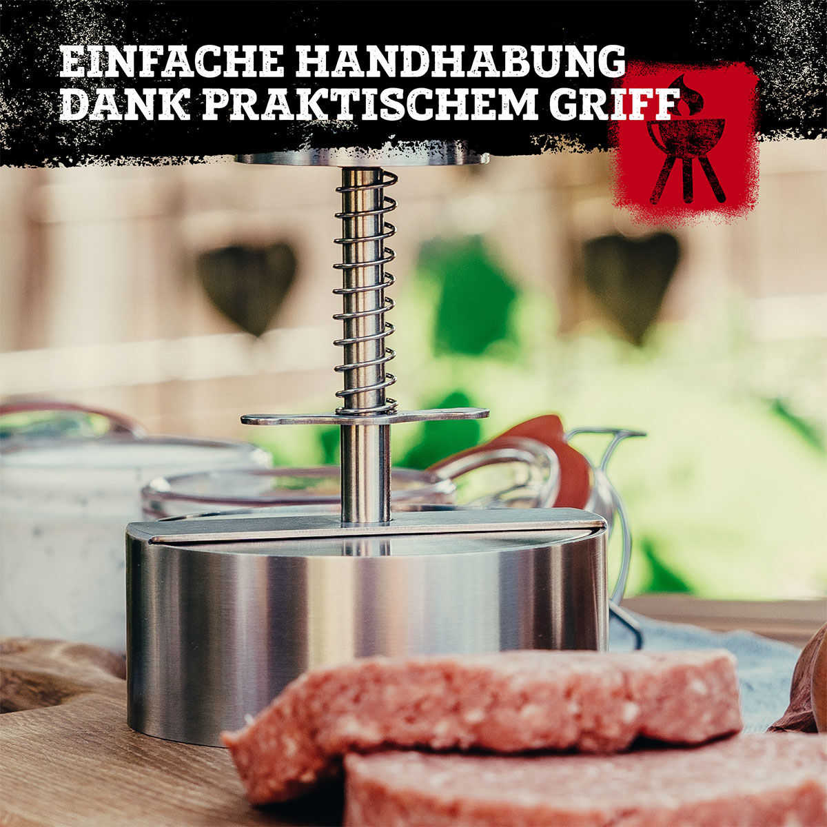 Profi-Burgerpresse, Edelstahl