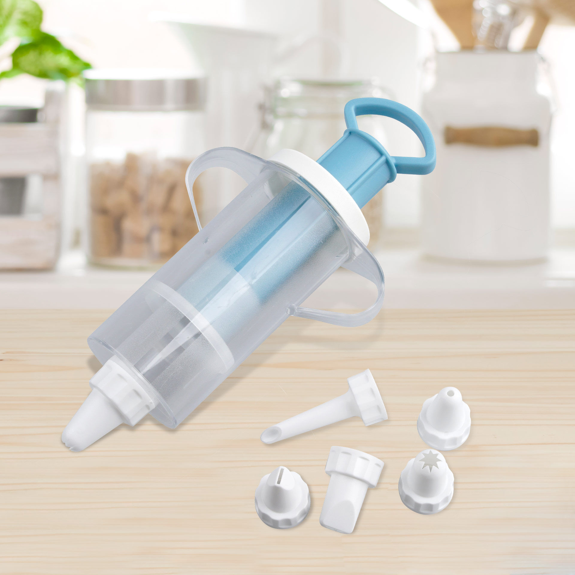 Garnierspritze inkl. 6 Tüllen Easy Decorating, 7-teilig