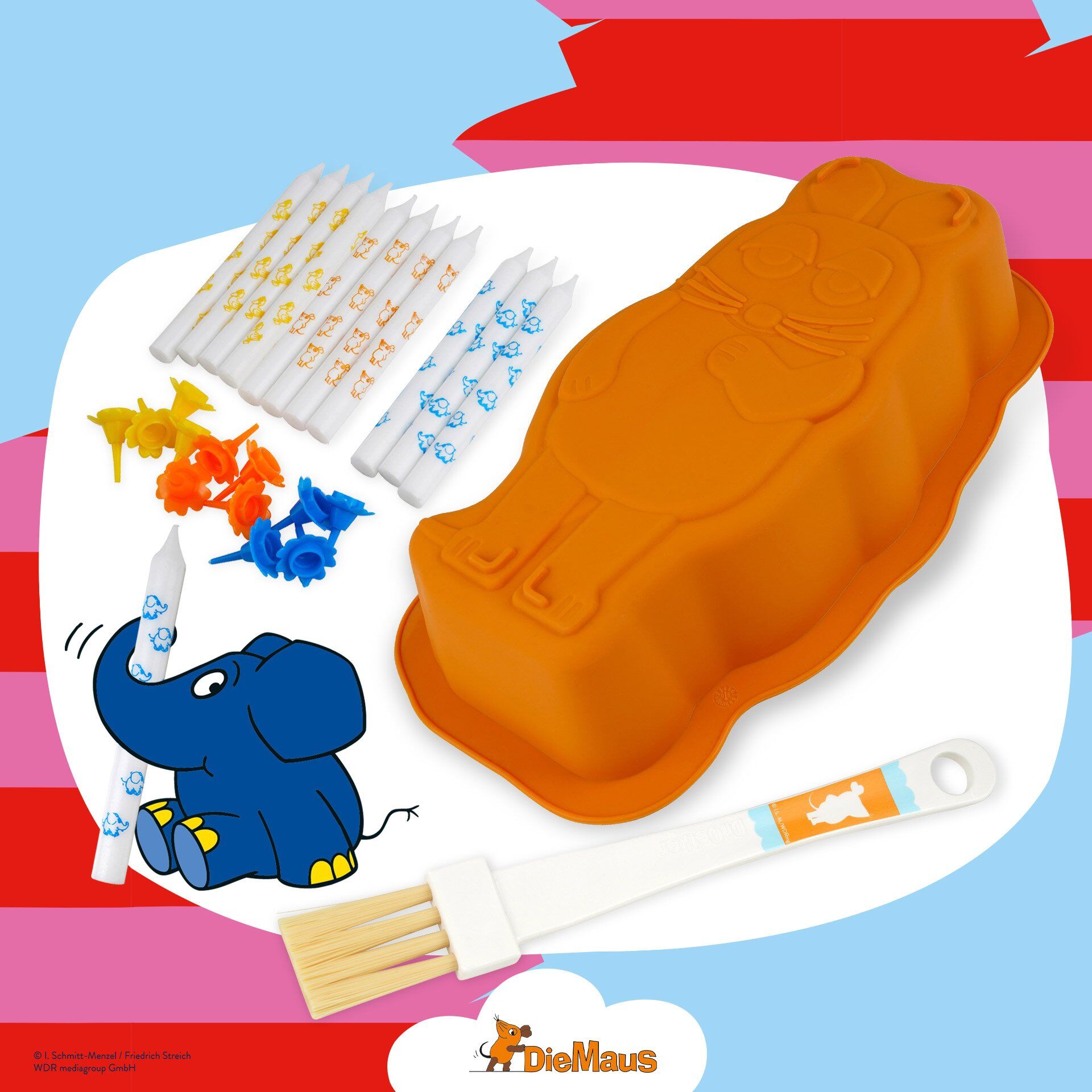 Back-Set "DieMaus Geburtstagskuchen", 3-teilig