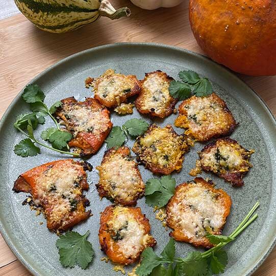 Smashed Parmesan-Kürbisse