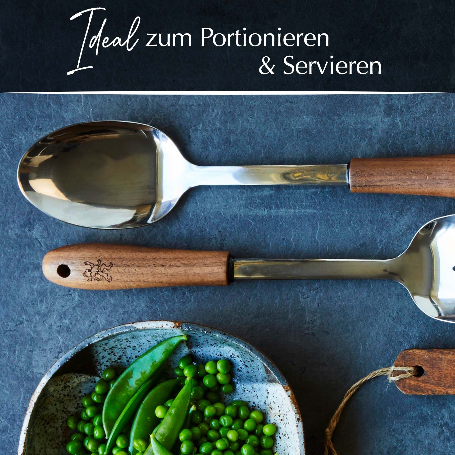 Servierlöffel Black Walnut, 32cm, Walnussholz