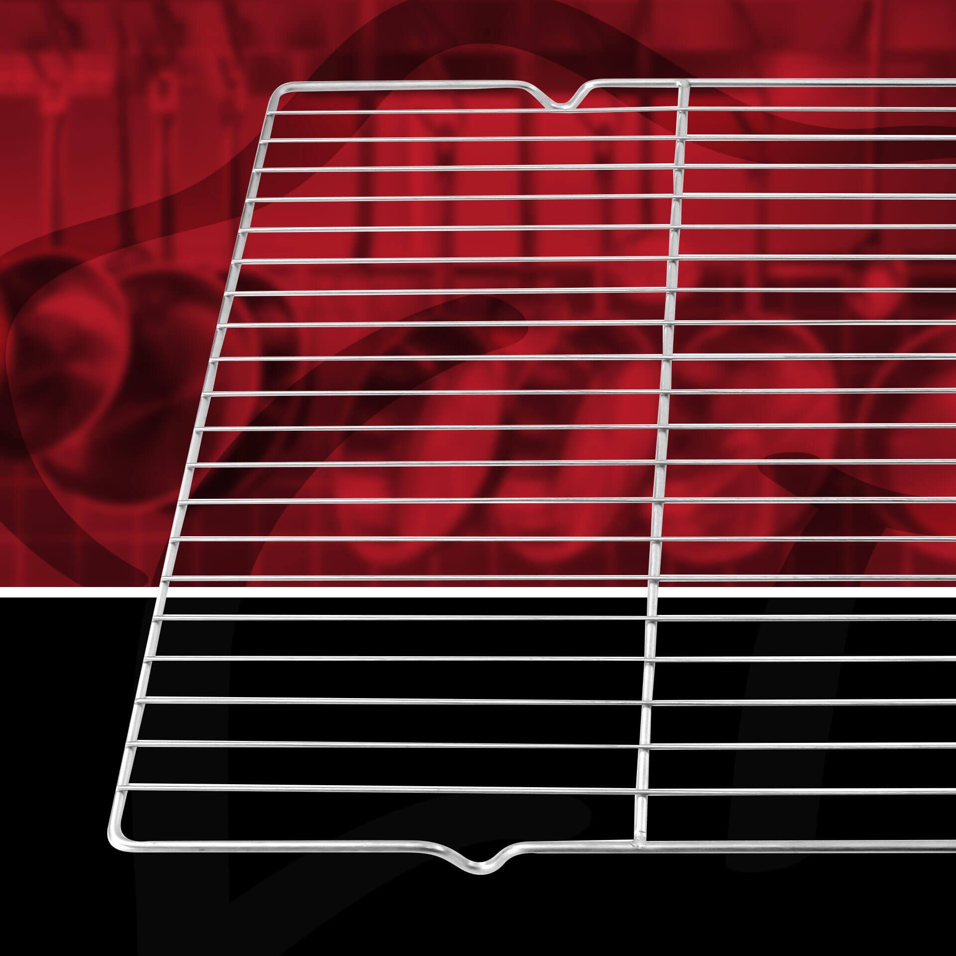 Glasurgitter, 59x39cm, Edelstahl