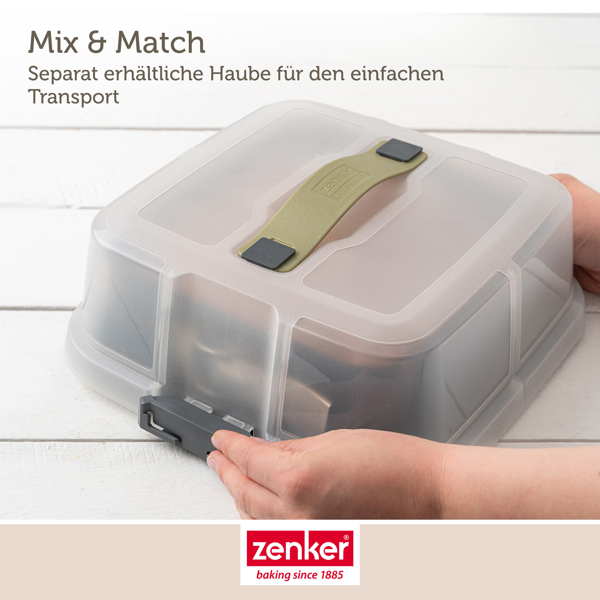 Springform quadratisch Bake, Click & Go, 24x24cm