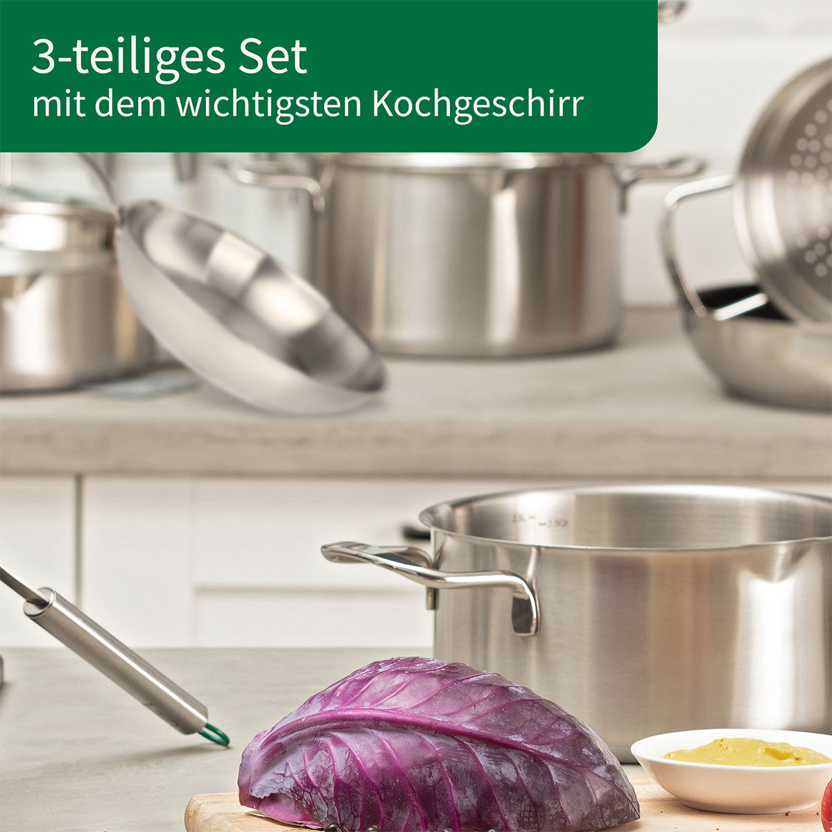 Koch-Set "München Kochgeschirr", 3-teilig