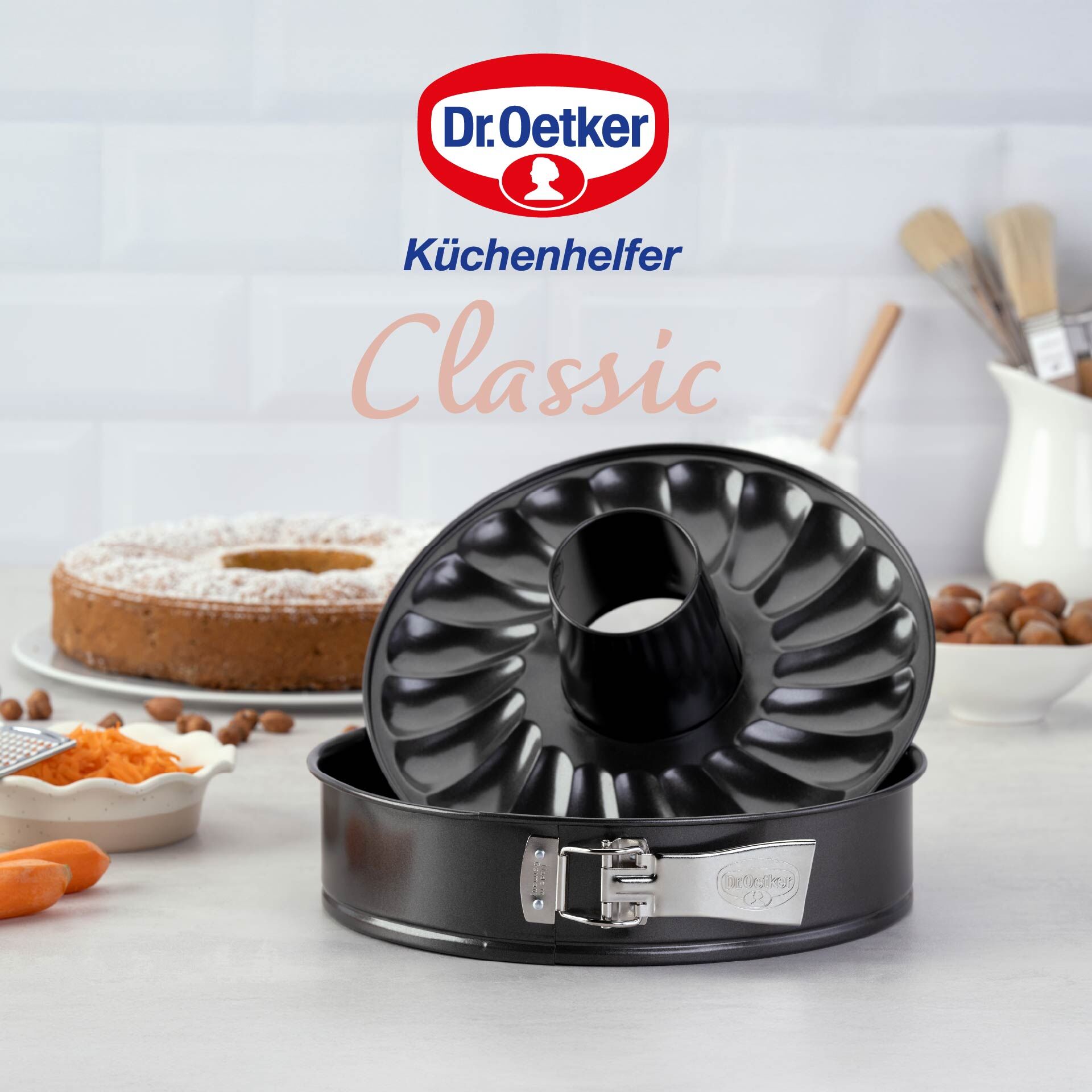 Springform mit Flach- und Rohrboden Classic, Ø28cm