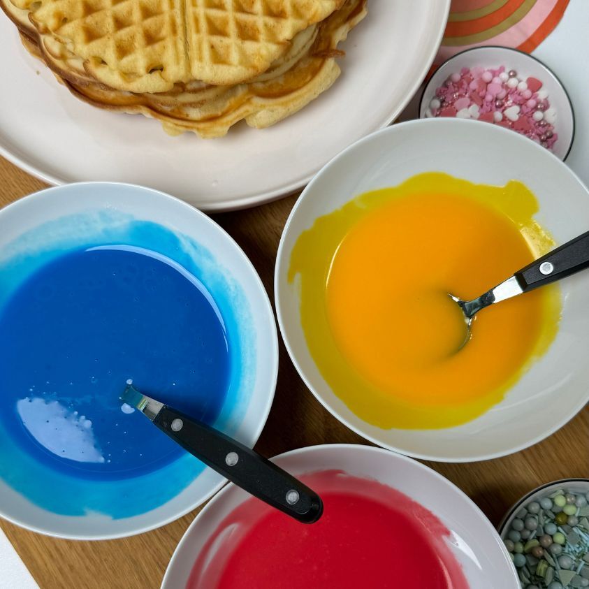 Waffeln für Kindergeburtstag