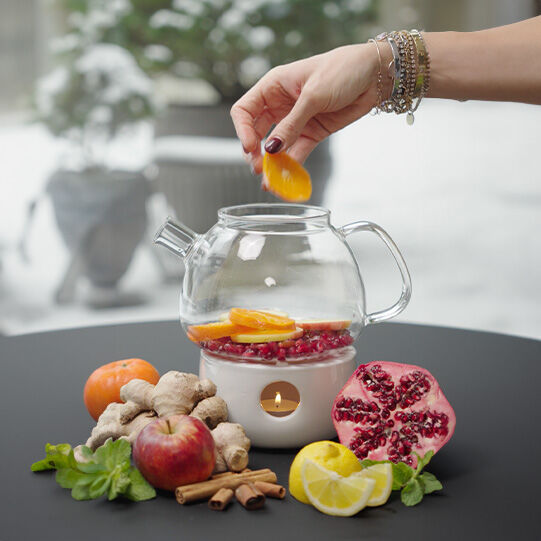 Winterlicher Früchtetee